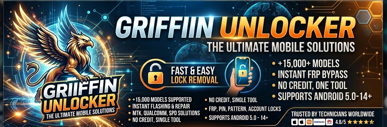 Griffin Unlocker (With Premium Pack) 5h auto id password  